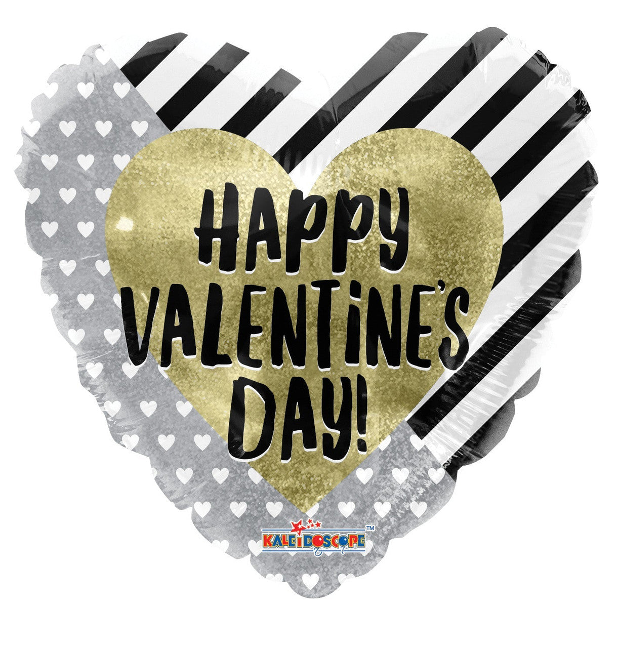 9" Happy Valentine's Day Holographic Air Fill Only Foil Balloon  (5 Pack) #81230-09