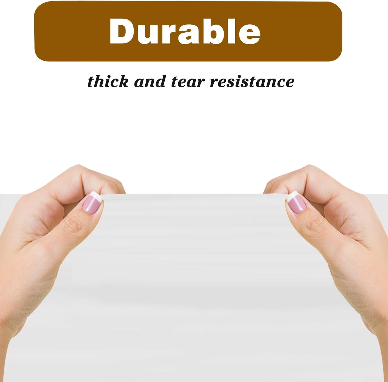 6PCS White Plastic Tablecloths 54 X 108 Inch, Disposable Table Cloths Rectangle Party Table Covers