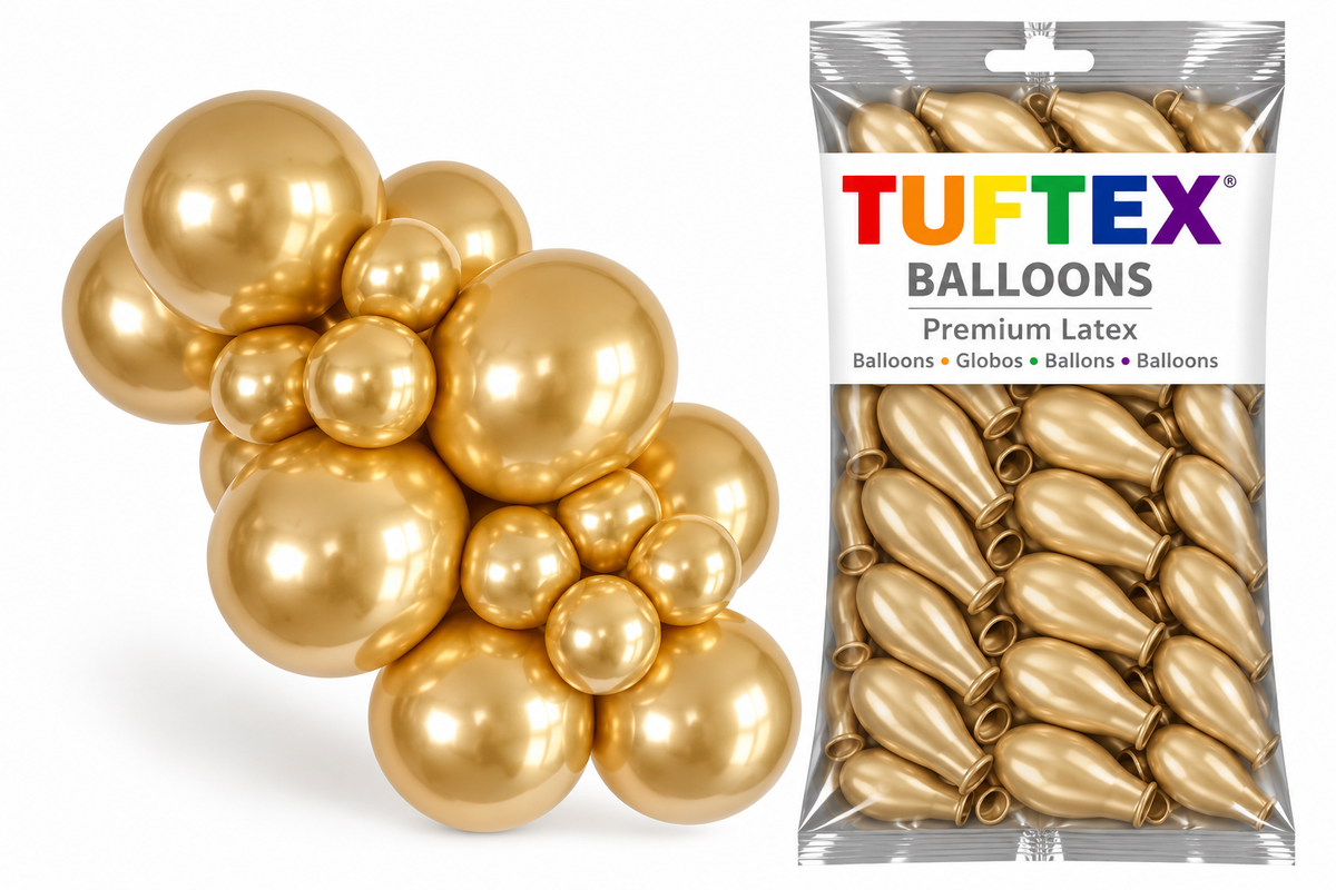 5" TufTex Effects Golden Chrome Gold 250ct Big Bag #25071