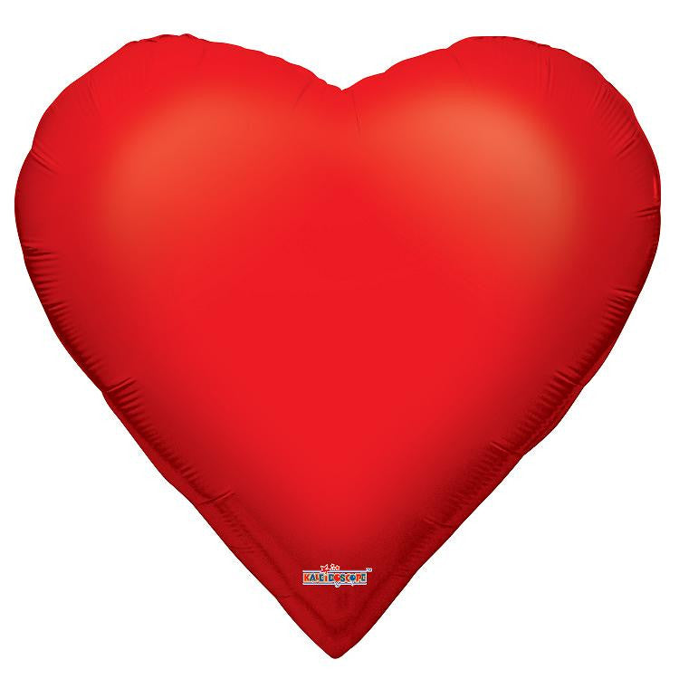 28" Casino Heart Suit Helium Foil Balloon 1 count