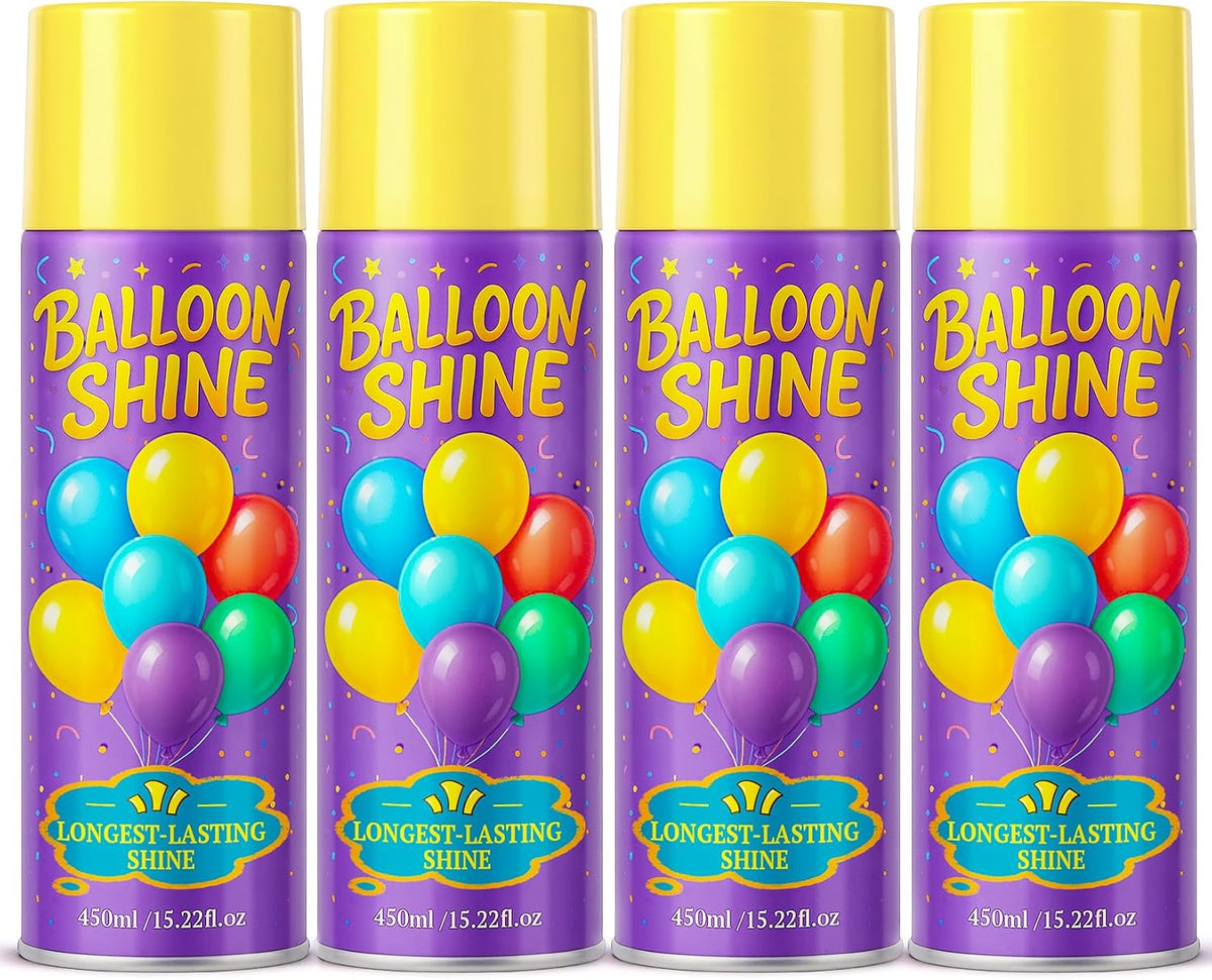Balloon Shine Spray - 15 oz Silicone Formula for Parties