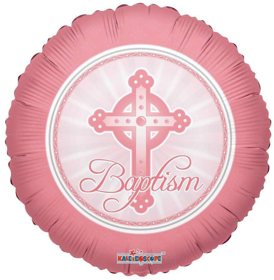 girl pink baptism