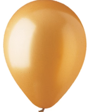 12" CTI Chrome Gold Shines Like Chrome Gold Helium Latex Balloons 100ct #916160