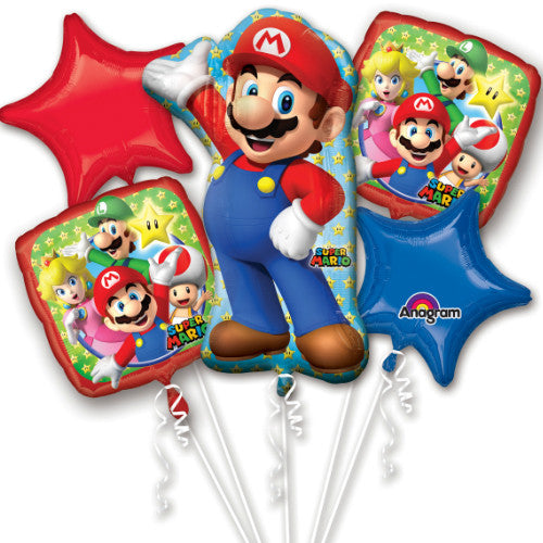 Super Mario Balloons Bouquet Kit Includes 5 Balloons image 1