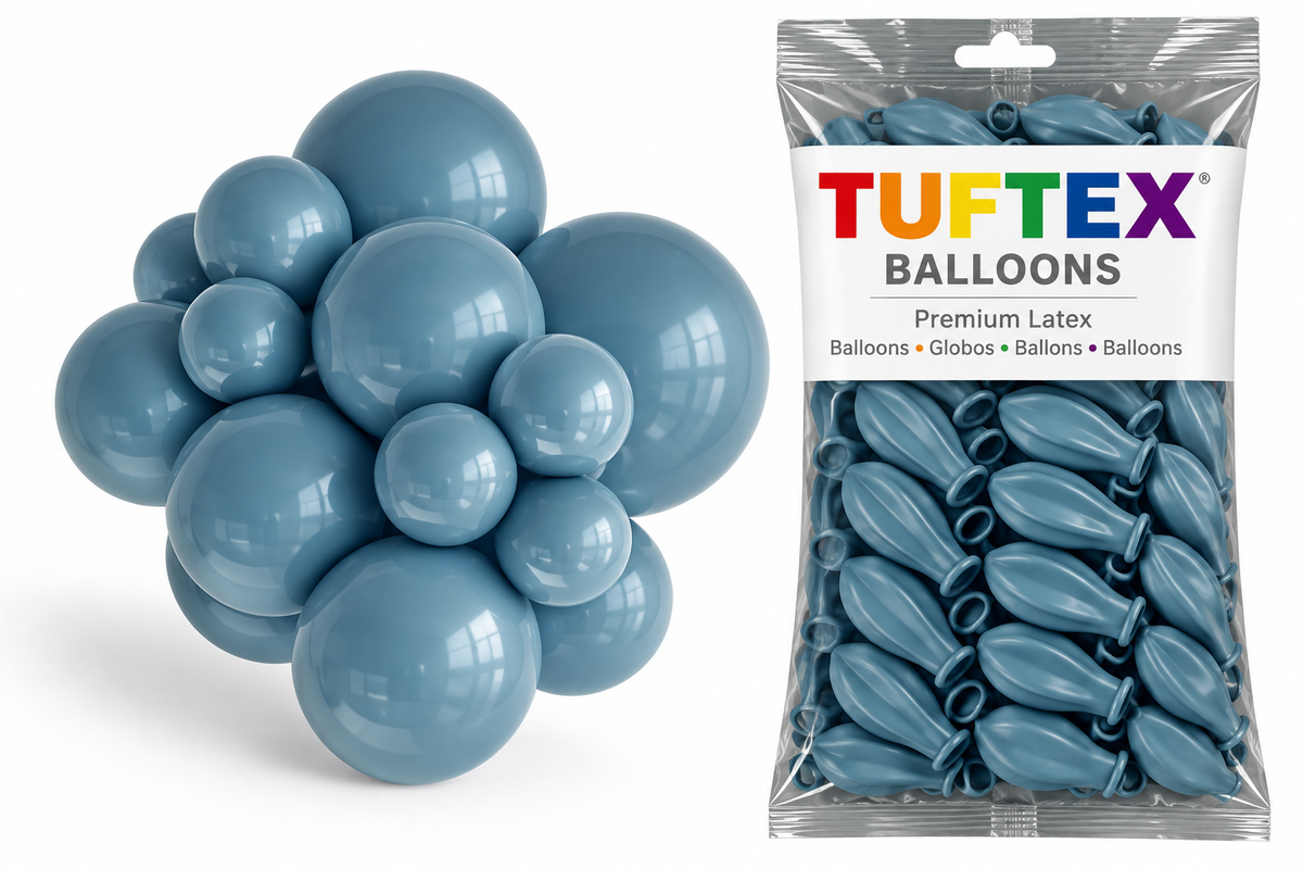 11" TUFTEX Blue Slate Balloons 100ct Bag #10065