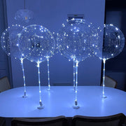 6-Piece LED Bobo Balloon DIY Kit with Sticks and Stand