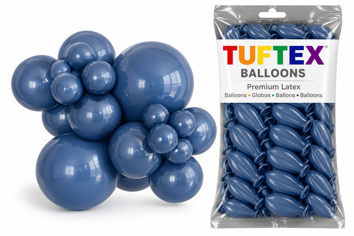 11" TUFTEX Navy Blue Balloons 100ct Bag #10076