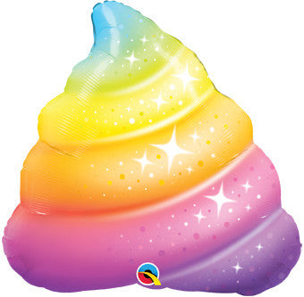 30" Large Shape Unicorn Rainbow Poop #97534 image 0