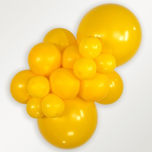 18" Sempertex Deluxe Honey Yellow Balloons 25 Bag #55526
