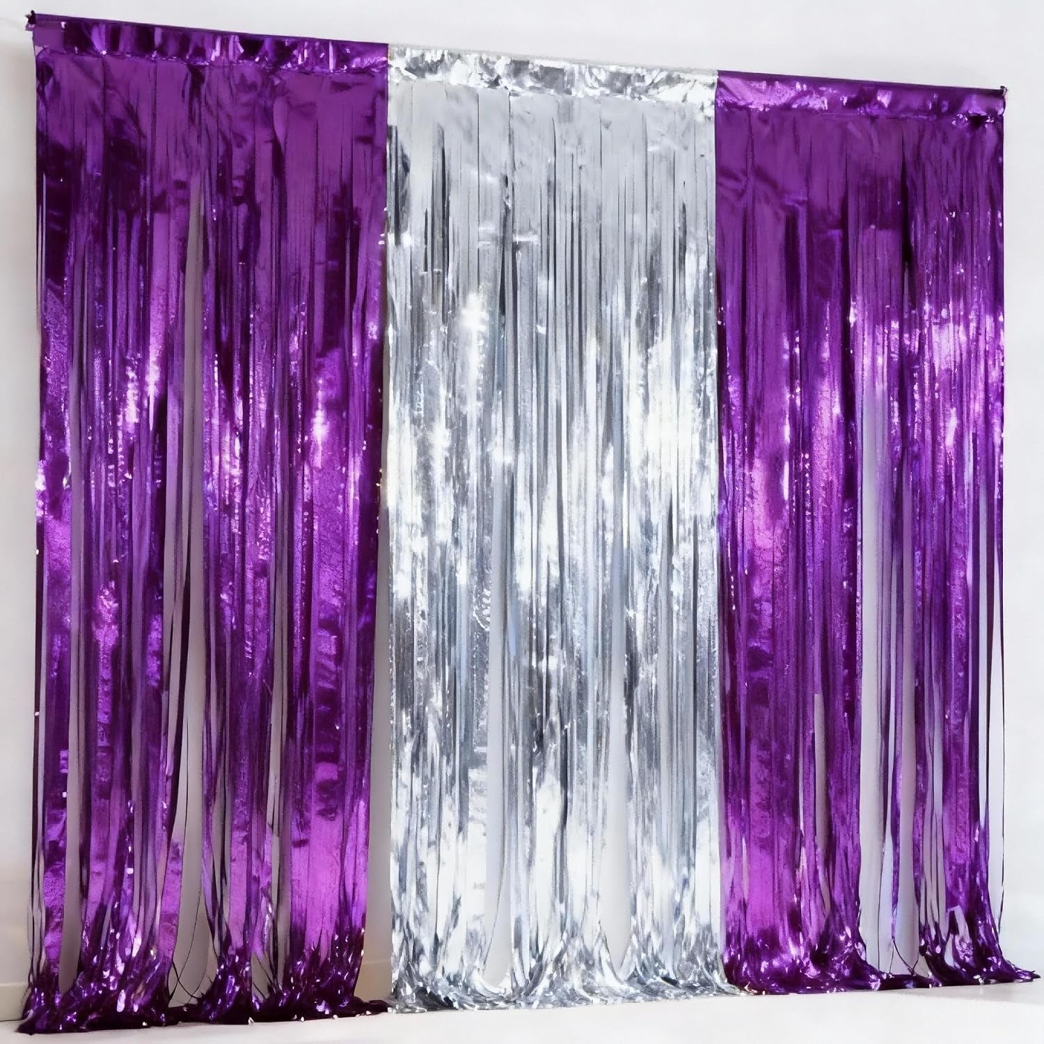 3-Pack Black Gold Foil Fringe Curtain,Party Decoration Streamer | 9.9*6.5Ft Party Backdrop,Birthday Tinsel,Happy Retirement Back Drop,Graduation ,Farewell,Summer Back to School
