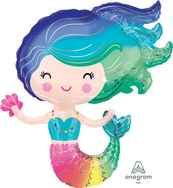 36" Large Shape Glittering Mermaid #42892 image 0