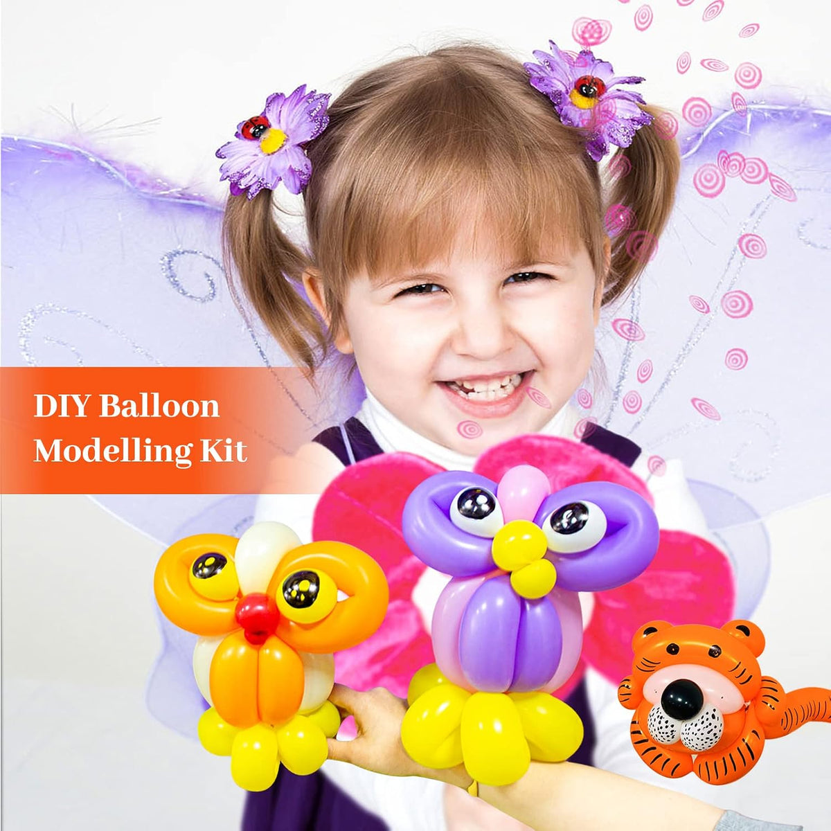 Premium Black 260Q Latex Balloons - 100 Pack for Twisting Animal Models, Ideal for Halloween, Christmas, Weddings, and Birthdays