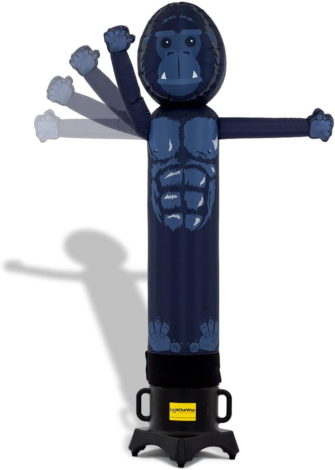 Air Dancers Wacky Waving Inflatable Tube Man - 7Ft Tall Inflatable Dancing Man with Weather-Resitant Blower for Business Advertising - Character Money Theme - Billionaire