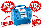 Cordless Portable Fast Power Rechargeable Inflator Pump-Also Inflates Twisters Smart-Twist. #98027