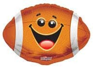 Special Price 18" Smiley Football Helium Foil Balloon (5 Pack) #19074
