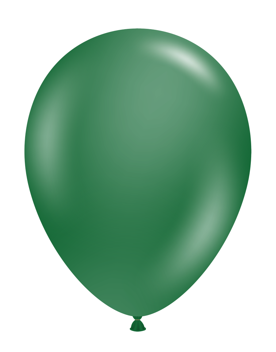 5" TUFTEX Metallic Forest Green Balloons 50ct Bag #15054