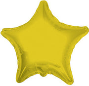 9" Mini Gold Star Foil Balloon Air Fill Only (5 PACK) #17574-09