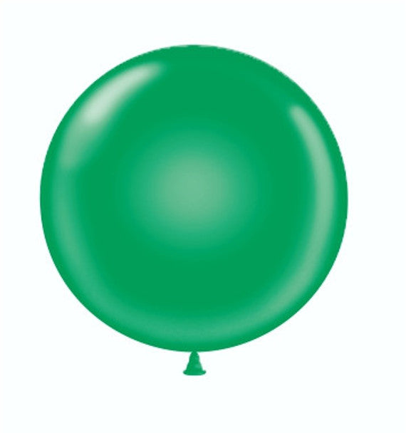 11" Tuf-Tex Green Latex Balloons 100ct #10004