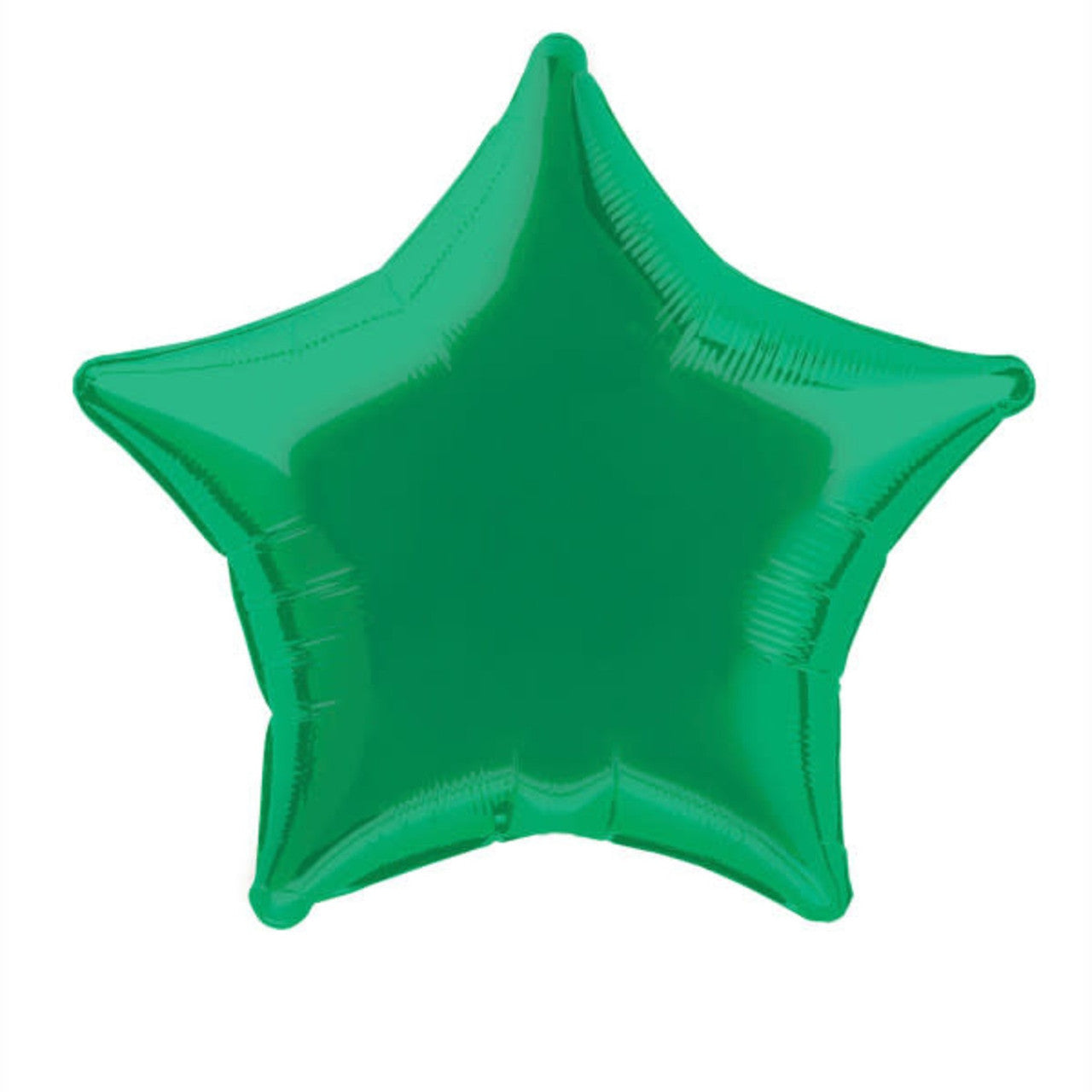 19" Metallic Green Star Helium Foil Balloons 5 Pack #17857