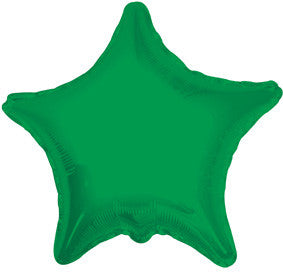 9" Mini Green Stars Foil Balloon Air Fill Only (5 PACK) #34021-09