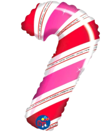 12" Christmas Candy Cane AIR FILL ONLY Foil Balloon (5 Pack) #424320