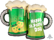 32" St. Patricks Beer Mug Shape Helium Foil Balloon 1ct #36455