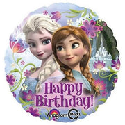 18" Frozen Helium Foil Birthday Balloon #29009 1ct
