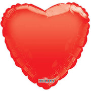 18" Red Gellibean Heart Helium Balloons (5 PACK) #19274