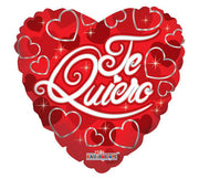 9" Mini Te Quiero Roses Heart Shaped Air Fill Only Foil Balloon (5 Pack)