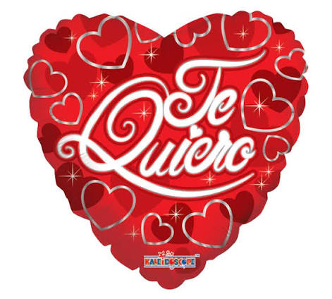 9" Mini Te Quiero Roses Heart Shaped Air Fill Only Foil Balloon (5 Pack)
