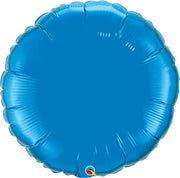 36" Sapphire Blue Foil Circle Balloon 1ct #12679