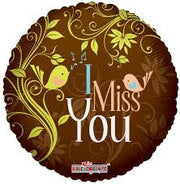 18" Miss You Foil Helium Balloon (5 PACK) #19231-18