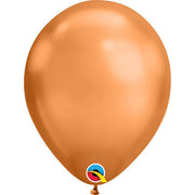 **SALE** 11" Qualatex Chrome Copper Helium Latex Balloons 100ct #12977