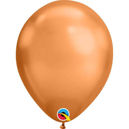 **SALE** 11" Qualatex Chrome Copper Helium Latex Balloons 100ct #12977
