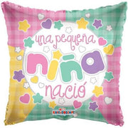 9" Pequena Nina Nacio Spanish Baby Girl Air Fill Only Foil Balloon (5PACK) #34340-09