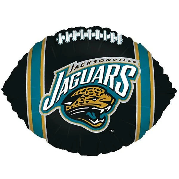 18" Jacksonville Jaguars Football Shape Helium Foil Balloon 1ct #18105