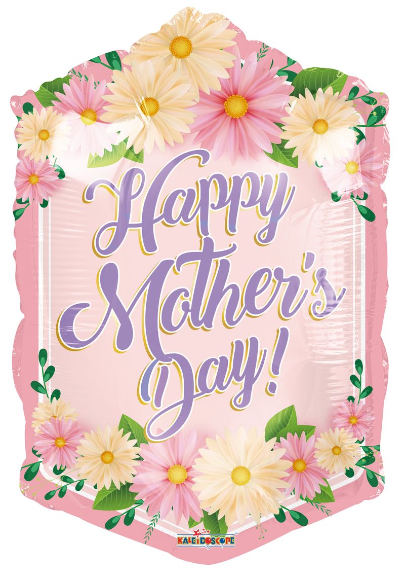 28" Happy Mothers Day Helium Foil Balloon 1ct #84543