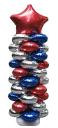 Magic Arch Balloons Red- Blue- Silver Large 29" #04796