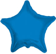 9" Mini Blue Star Foil Balloon Air Fill Only (5 PACK) #17351-09