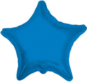 9" Mini Blue Star Foil Balloon Air Fill Only (5 PACK) #17351-09