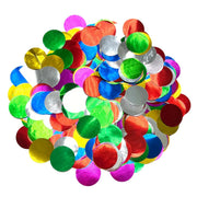 Confetti Multi Color 1" Metallic Circles Confetti 1LB Bag