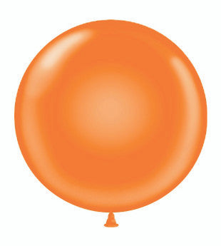 36" Tuf Tex Orange Round Latex Balloons 1ct #3605