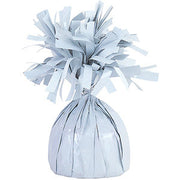 Balloon Weights 6.2 oz White Foil Weight 12 PACK #99993W