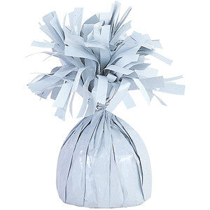 Balloon Weights 6.2 oz White Foil Weight 12 PACK #99993W