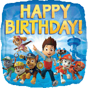18" Paw Patrol Happy Birthday Balloon 1ct #30180