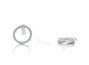 6' White Individual Pre-Coiled Ribbon 100 pk PCR20/100