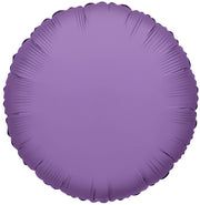 18" Violet Purple Circle Helium Foil Balloon (5 Pack) #17907