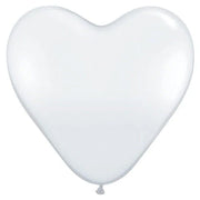 6" Qualatex Diamond Clear Hearts Latex Balloons 100ct #43635