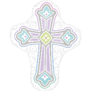 28" Radiant Cross Balloon 1ct #30414