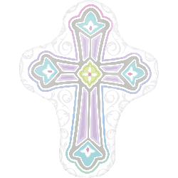 28" Radiant Cross Balloon 1ct #30414